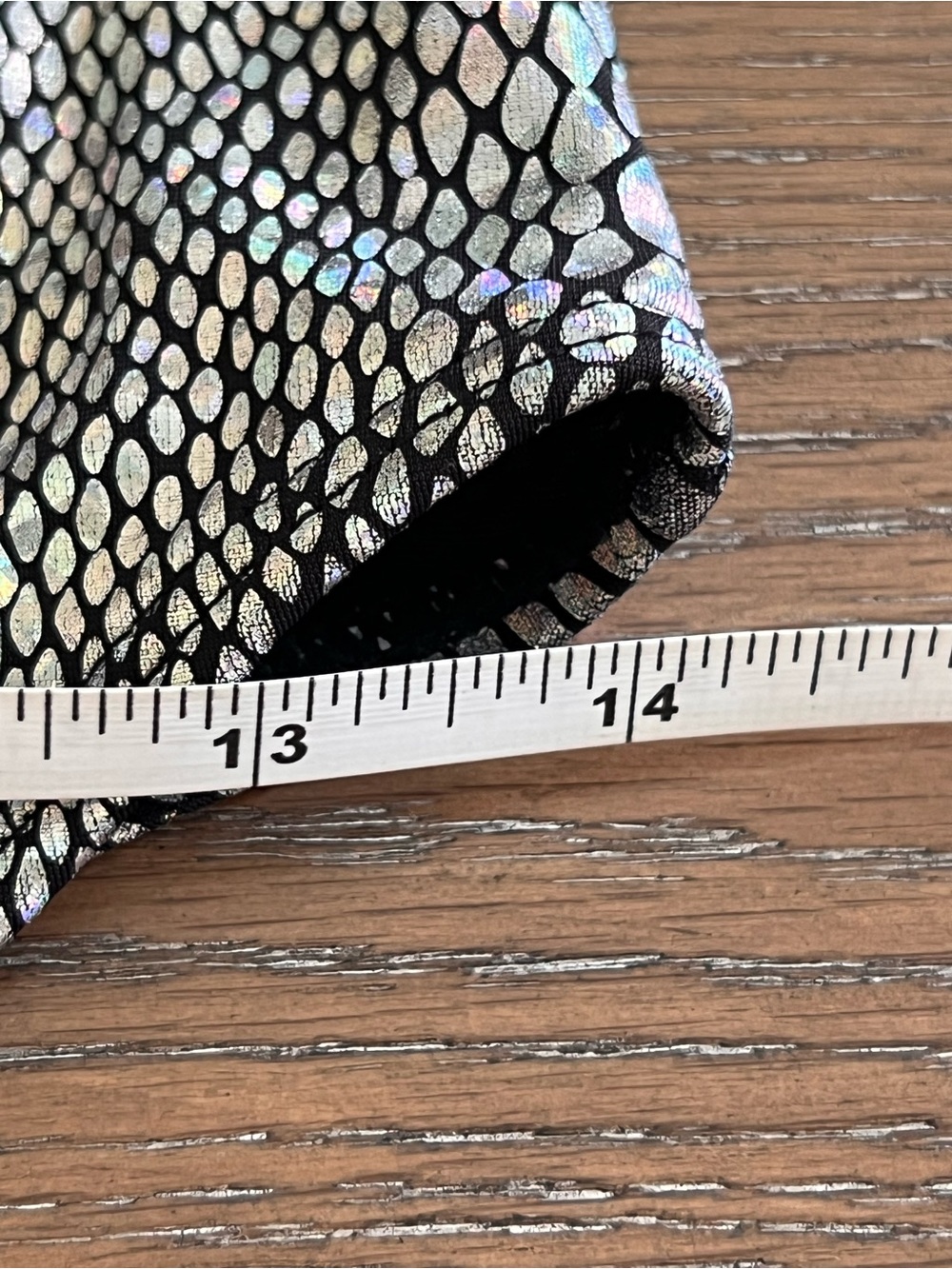 Holographic Monokini Snake Print One Piece Swimsuit Black Trim Size Large - Picture 8 of 10
